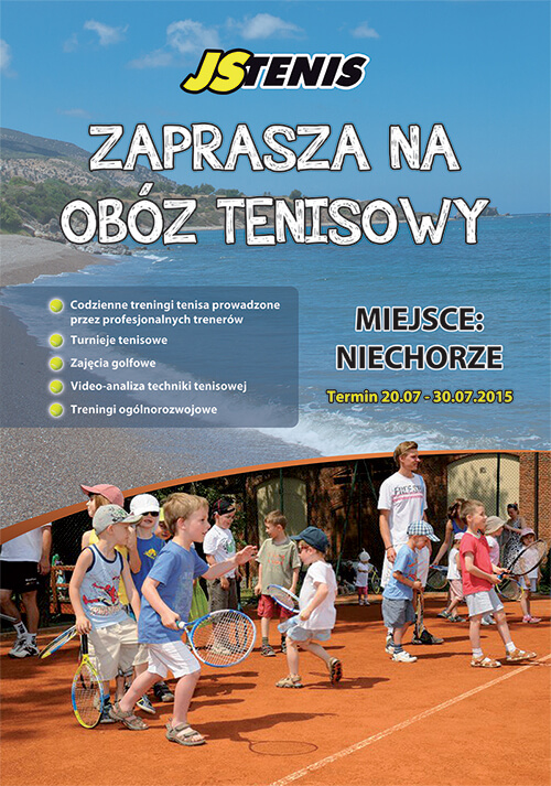 ZAPRASZAMY NA OBÓZ TENISOWY